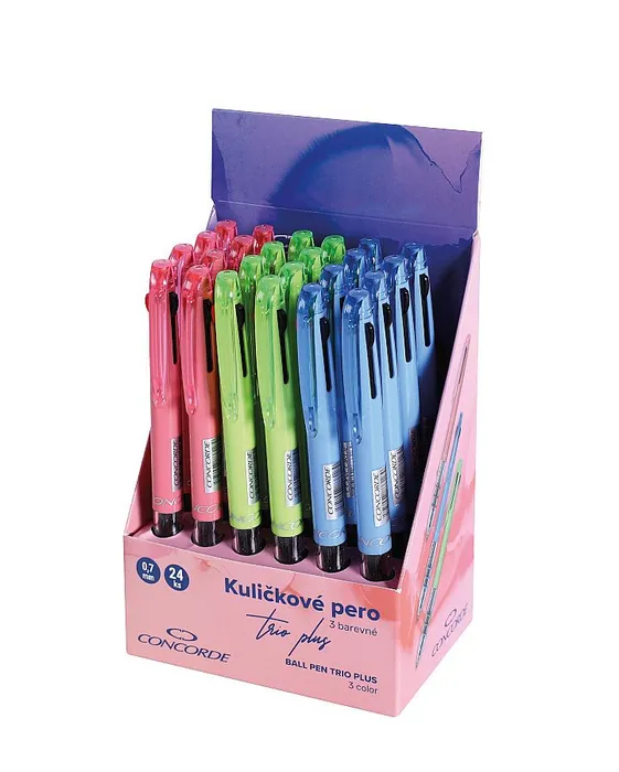 Termék főképe Kuličkové pero CONCORDE Trio Plus, 3barevné [1 ks]