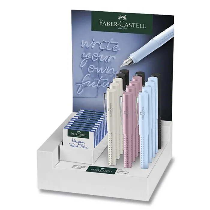 Termék főképe Kuličkové pero Faber-Castell Grip 2010 Harmony stojánek, 15 ks, hrot F, M