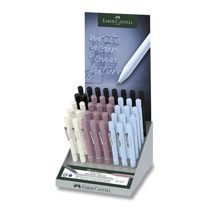 Termék főképe Kuličkové pero Faber-Castell Grip 2010 Harmony stojánek, 40 ks, hrot XB