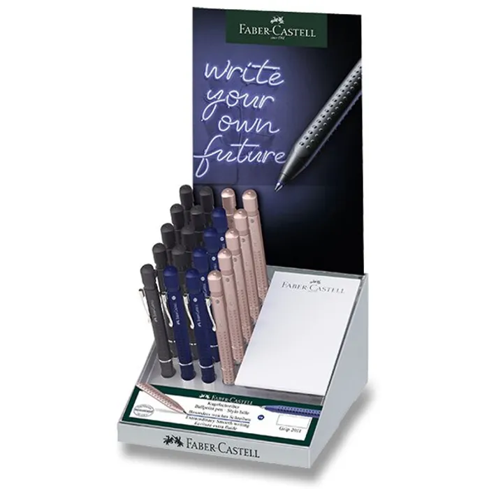 Termék főképe Kuličkové pero Faber-Castell Grip 2011 XB, stojánek 20 ks, mix barev