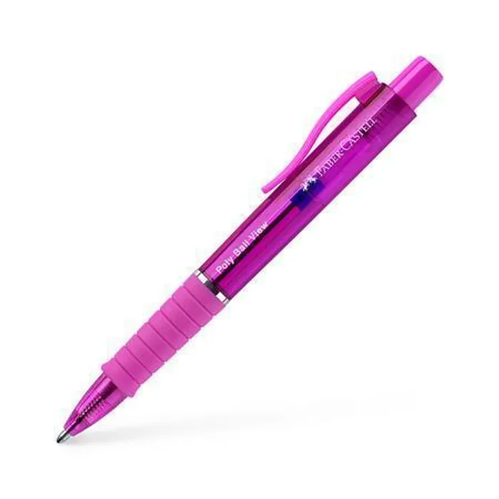 Termék főképe Kuličkové pero Faber-Castell Poly Ball View Aurora Electric Fuchsia