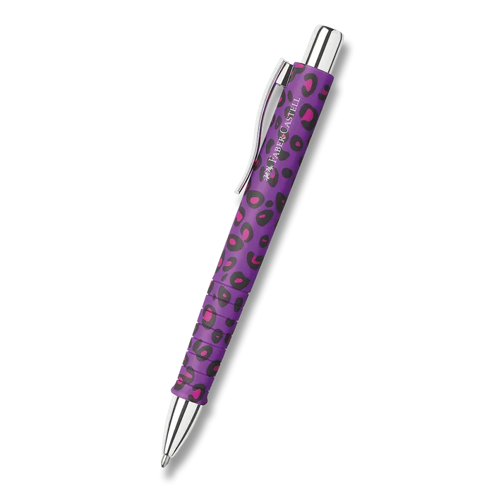 Termék főképe Kuličkové pero Faber-Castell Poly Ball XB Leopard Editon - fialová