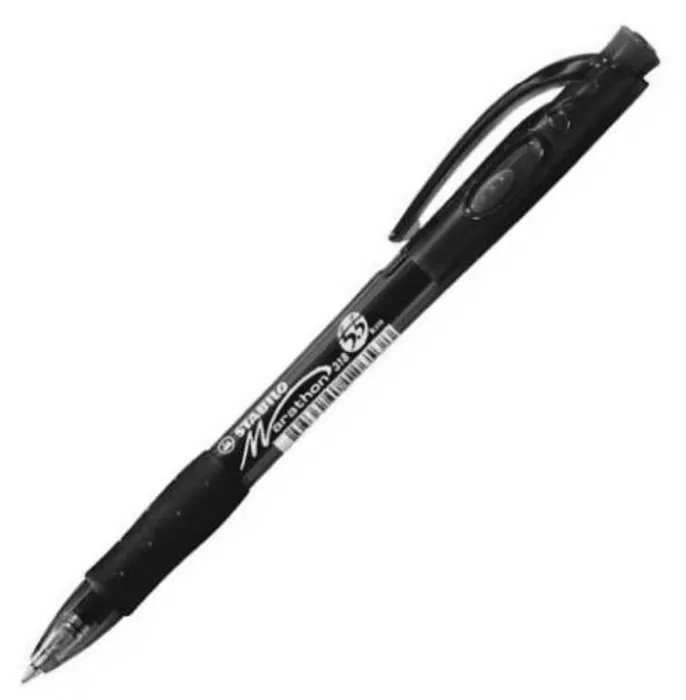 Termék főképe Kuličkové pero "Marathon", černá 0,4mm, stiskací mechanismus, STABILO