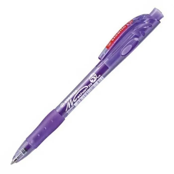 Termék főképe Kuličkové pero "Marathon", fialová 0,4mm, stiskací mechanismus, STABILO