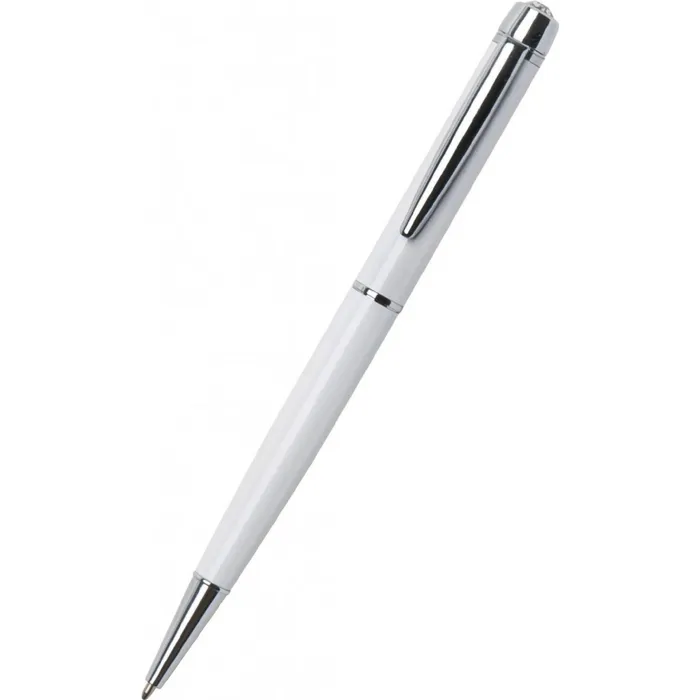 Termék főképe Kuličkové pero s bílými krystaly "Lily Pen-MADE WITH SWAROVSKI ELEMENTS", bílá, 13 cm,