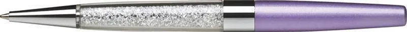 Termék főképe Kuličkové pero s bílými krystaly v dolní části "MADE WITH SWAROVSKI ELEMENTS", světle fial