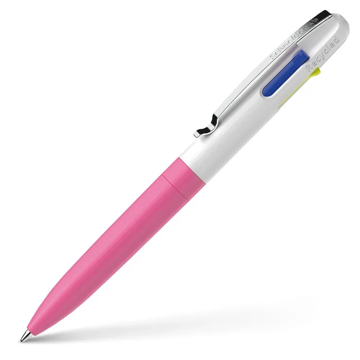 Termék főképe Kuličkové pero Schneider Take 4 Neon - neonově růžová/bílá