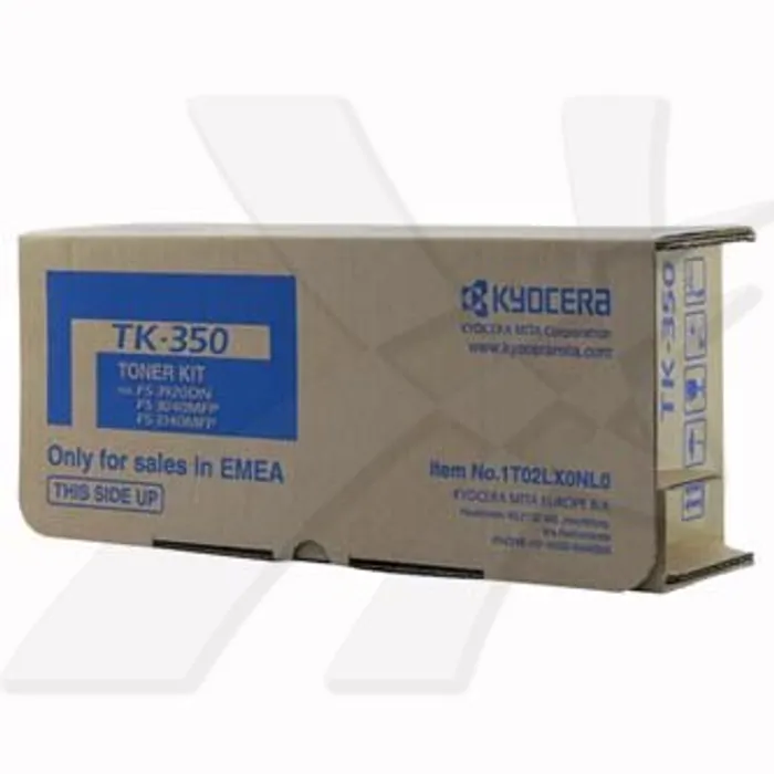 Termék főképe Kyocera originální toner TK350, black, 15000str., 1T02LX0NL0, 1T02LX0NLC, obsahuje odpadn