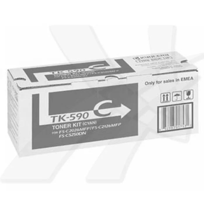 Termék főképe Kyocera originální toner TK590C, cyan, 5000str., 1T02KVCNL0, Kyocera FS-C 2026, 2126MFP,