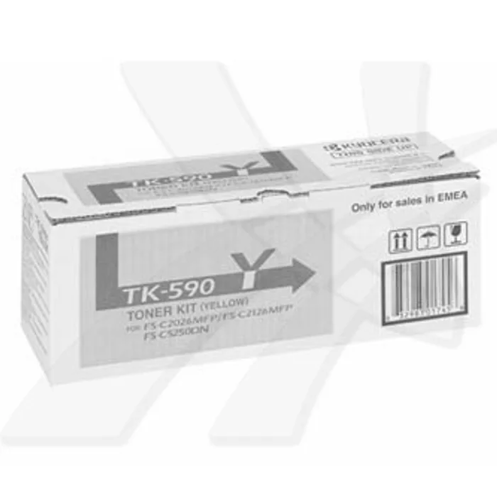 Termék főképe Kyocera originální toner TK590Y, yellow, 5000str., 1T02KVANL0, Kyocera FS-C 2026, 2126MFP