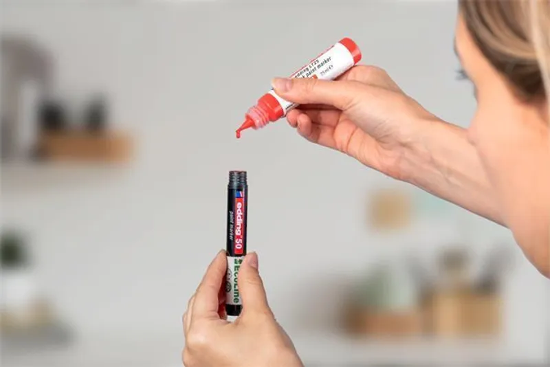 Termék főképe Lakový popisovač "50 EcoLine", modrá, 2-3 mm, EDDING 4-50-003