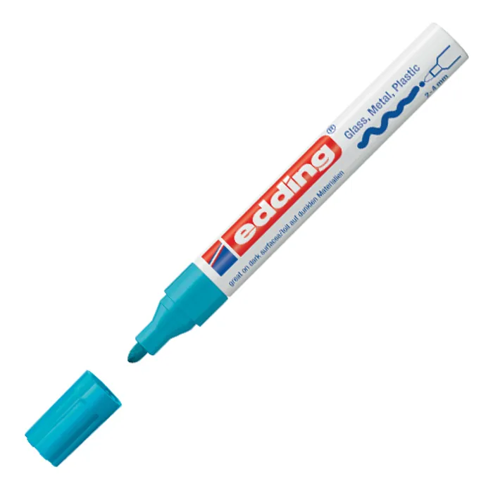 Termék főképe Lakový popisovač "750", světle modrá, 2-4mm, EDDING