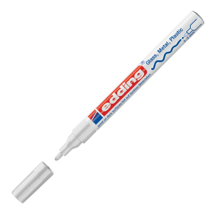 Termék főképe Lakový popisovač "751", bílá, 1-2mm, EDDING