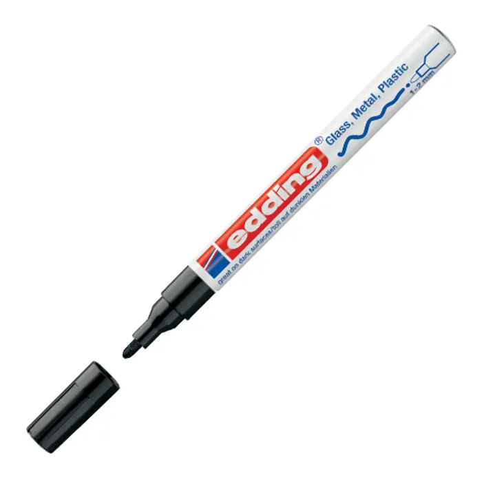 Termék főképe Lakový popisovač "751", černá, 1-2mm, EDDING