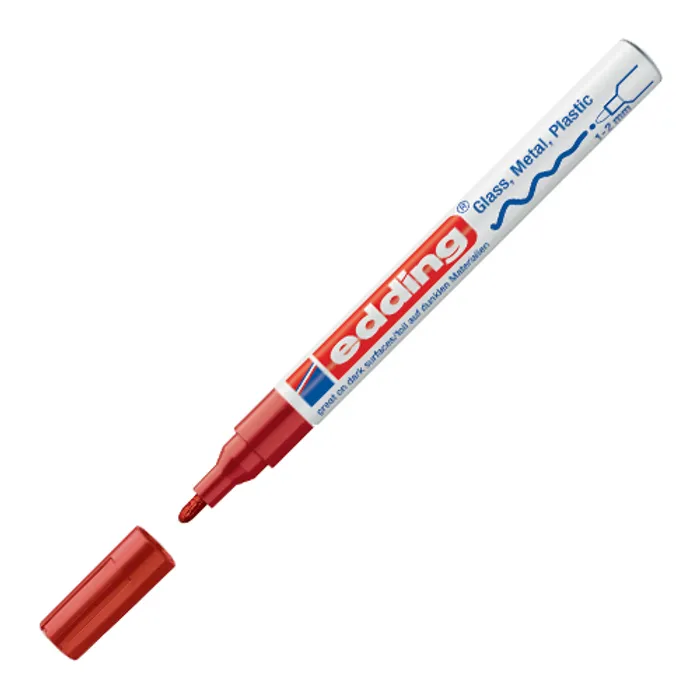 Termék főképe Lakový popisovač "751", červená, 1-2mm, EDDING