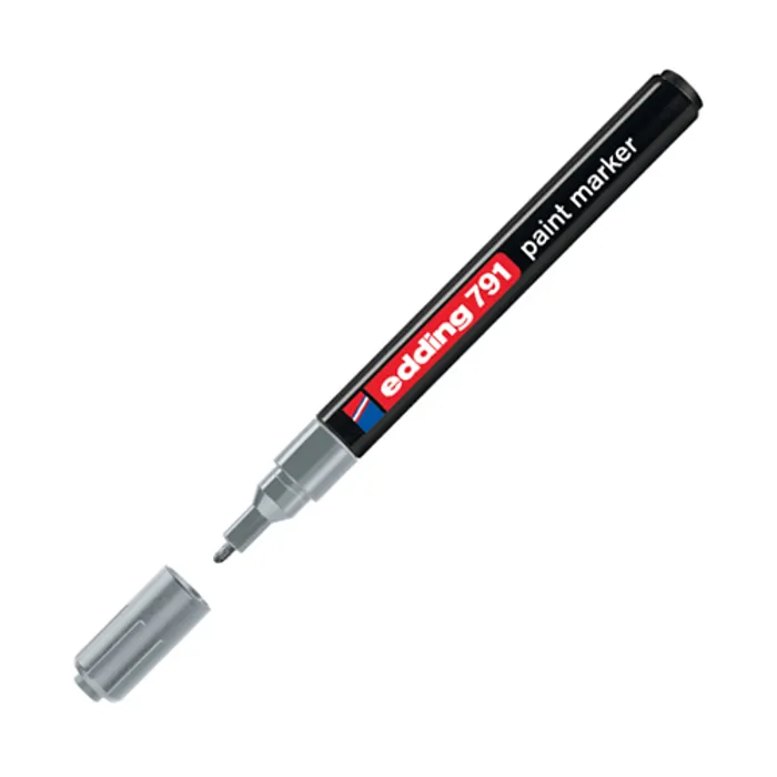 Termék főképe Lakový popisovač "791", stříbrná, 1-2mm, EDDING