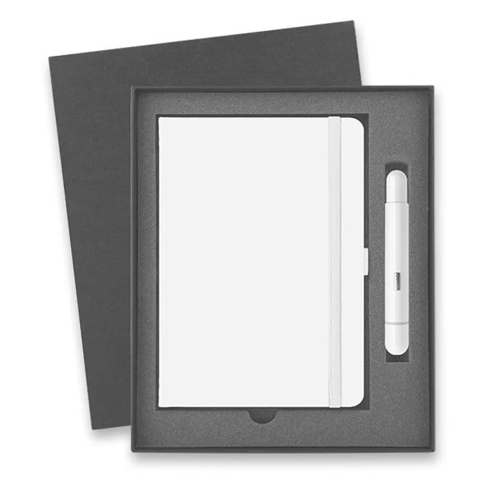 Termék főképe Lamy Pico Shiny White kapesní kuličková tužka, dárková sada se zápisníkem