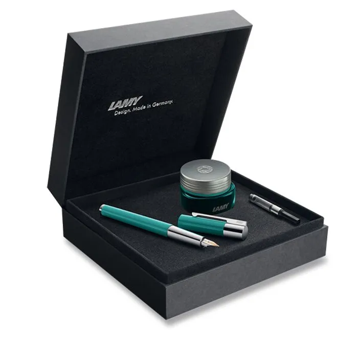 Termék főképe Lamy Scala Majestic Jade LE plnicí pero, dárková sada s inkoustem, hrot F