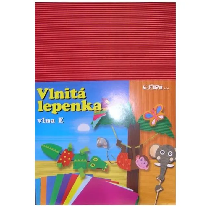 Termék főképe Lepenka E-Welle 260g 34,5 x 24,5cm rovná-červená 10 listů