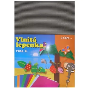 E-Welle karton 260 g 34,5 x 24,5 cm egyenes-szürke 10 lap