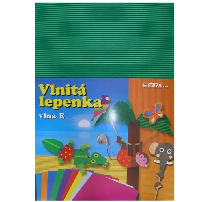 Termék főképe Lepenka E-Welle 260g 34,5 x 24,5cm rovná-zelená 10 listů