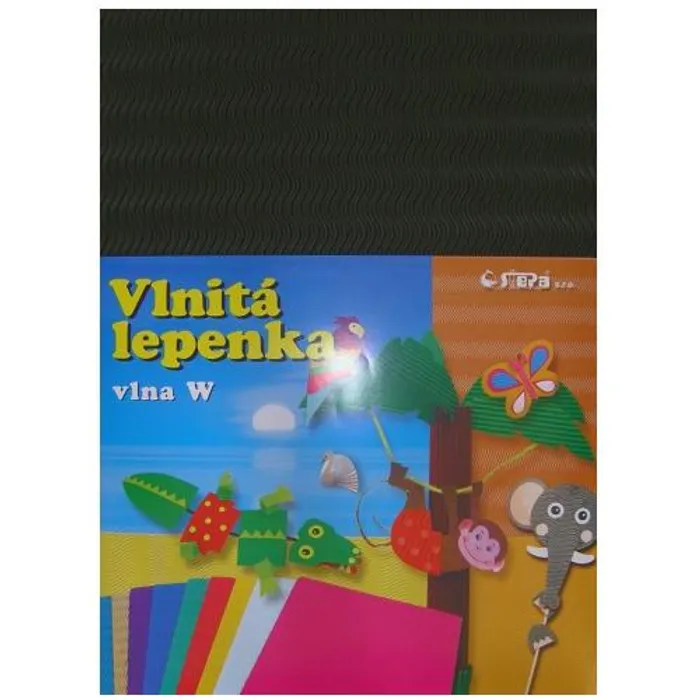 Termék főképe Lepenka W-Welle 260g 34,5 x 24,5cm zvlněná-černá 10 listů