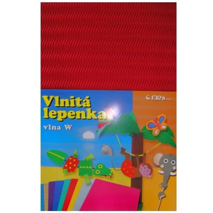 Termék főképe Lepenka W-Welle 260g 34,5 x 24,5cm zvlněná-červená 10 listů