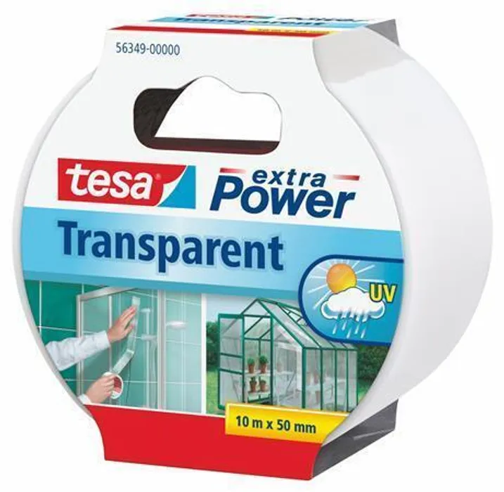 Termék főképe Lepicí páska "Extra Power 56349", transparentní, zpevněná textilem, 48 mm x 10 m, TESA