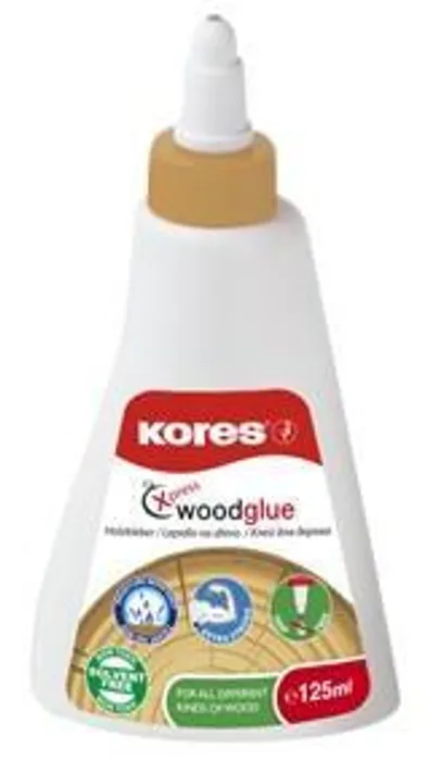 Termék főképe Bílé lepidlo na dřevo Kores Wood Glue 125 ml, rychlouzávěr