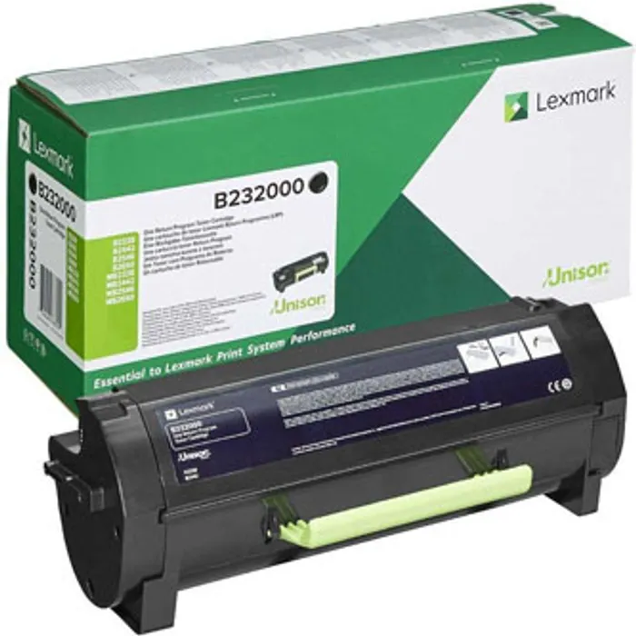 Termék főképe Lexmark originální toner B232000, black, 3000str., return, Lexmark B2442, B2546, B2650, B