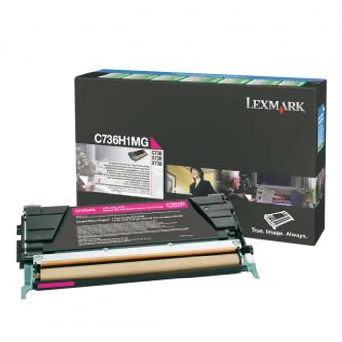 Termék főképe Lexmark originální toner C736H1MG, magenta, 10000str., high capacity, return, Lexmark C73