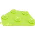 Lick'n'Snack HEXAGON tapadókorongokkal - szőnyeg lassú etetéshez, 17 cm, TPR/műanyag, zöld