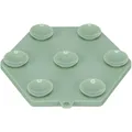 Lick'n'Snack HEXAGON tapadókorongokkal - szőnyeg lassú etetéshez, 17 cm, TPR/műanyag, zöld