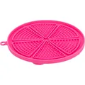 Lick'n'Snack CIRCLE tapadókorongokkal - szőnyeg lassú etetéshez, 18 cm, TPR/műanyag, rózsaszín