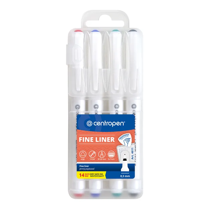 Termék főképe Liner CENTROPEN 4611 sada 4 ks 0,3 mm