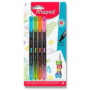 Liner Maped Graph´Peps Deco 4 db, pasztell színekben