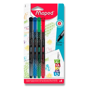 Liner Maped Graph´Peps Deco 4 db, alapszínek