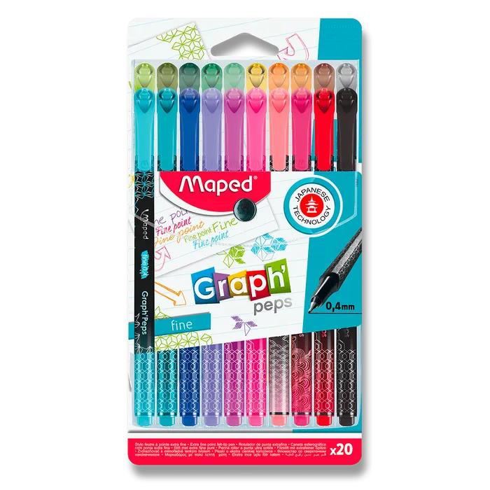 Termék főképe Liner Maped Graph´Peps Deco sada 20 barev