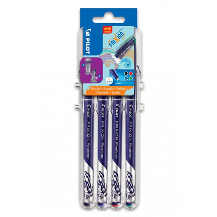 Termék főképe Liner Pilot 4104 Frixion Fineliner sada 4 barev, Basic