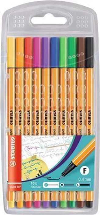 Termék főképe Liner "Point 88", 10 barev, 0,4mm, STABILO