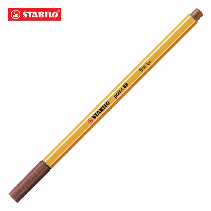 Termék főképe Liner "Point 88", hnědá (sienna), 0,4 mm, STABILO