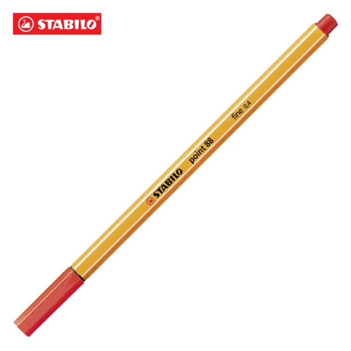Termék főképe Liner "Point 88", světle červená, 0,4 mm, STABILO