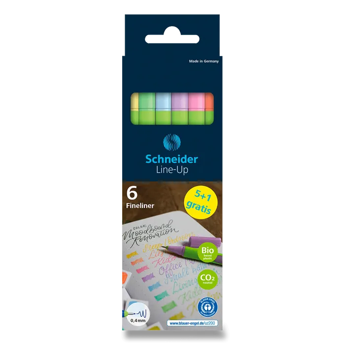 Termék főképe Liner Schneider Line-up sada, 6 ks, pastelové barvy