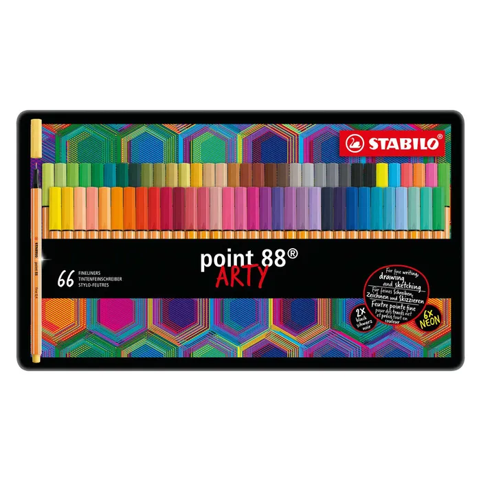 Termék főképe Liner STABILO point 88 Arty kovové pouzdro 66 ks