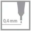 Következő termékkép Finom bélés STABILO point 88 eukaliptusz 88/12