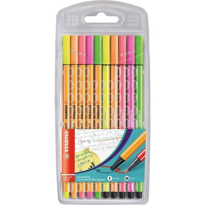 Termék főképe Liner STABILO point 88 & Pen 68 NEON - 10 ks sada