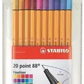 Következő termékkép Bélés "Point 88 Bigpoint", 20 különböző szín, készlet, 0,4 mm, STABILO
