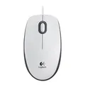 Logitech Mouse B100, 800DPI, optikai, 3 tl., 1 kerék, vezetékes USB, fehér