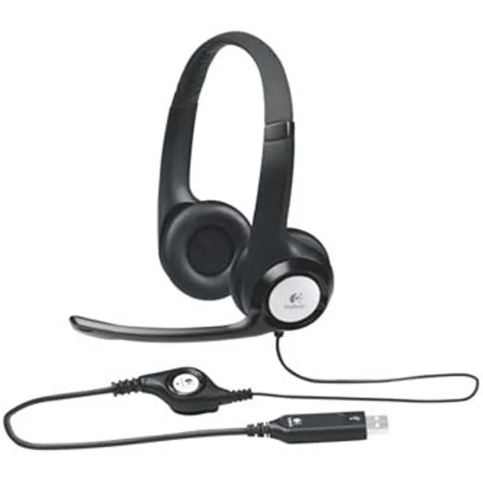 Termék főképe Logitech Stereo H390, sluchátka s mikrofonem, ovládání hlasitosti, černá, USB