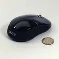 Logo Mouse Fun, 1000 DPI, 2,4 [GHz], optikai, 3 tl., 1 kerék, vezeték nélküli, fekete